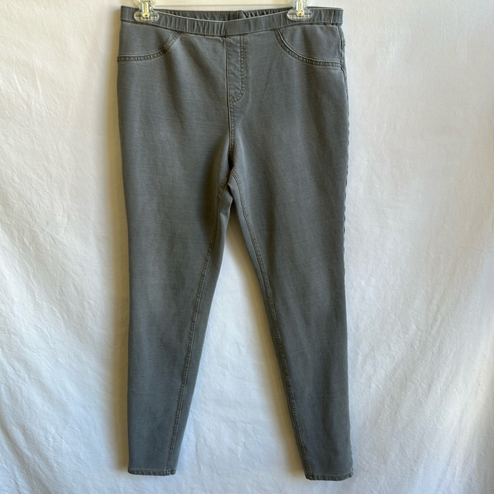 Hue gray leggings, size L